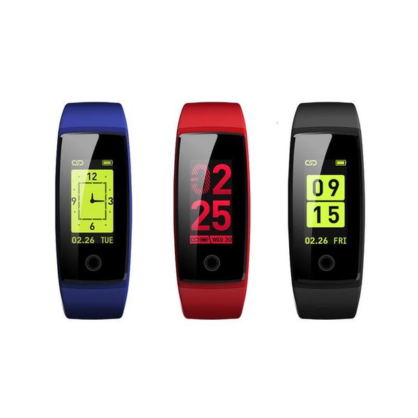 cgjxsv10 smart wristband fitness bracelet heart rate monitor 0 .96 oled smart band acitivity tracker pedometer blood pressure for ios androi
