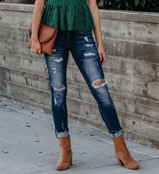women skinny holes jeans casual stretch pencil pants trousers blue elastic high waist ripped jean
women skinny holes jeans casual stretch pencil pants trousers blue elastic high waist ripped jean