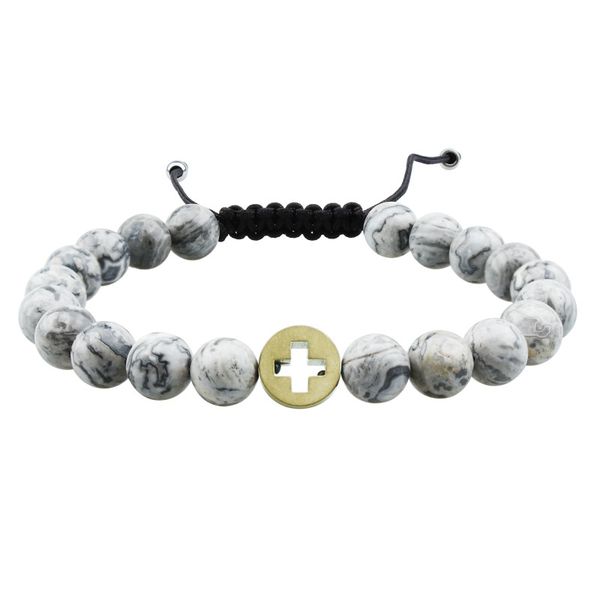 hawson new natural map-stone beads bracelets with adjustable braided rope the gift for men or women, Black
hawson new natural map-stone beads bracelets with adjustable braided rope the gift for men or women, Black
