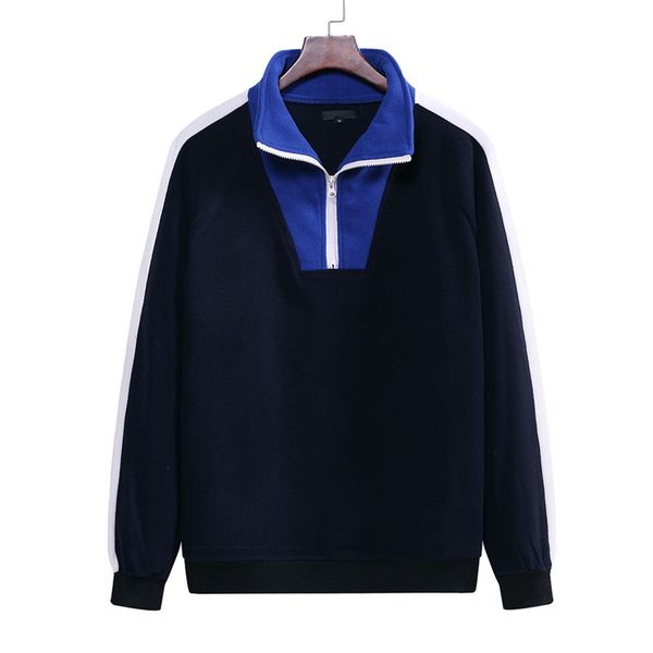 casual mens designer hoodies 20fw contrast color panelled long sleeve zipper neck pullover new mens clothing, Black
casual mens designer hoodies 20fw contrast color panelled long sleeve zipper neck pullover new mens clothing, Black