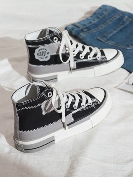 xing dai purple high-canvas shoes female ulzzang wild 2020 new korean shoes student board tide, Black
xing dai purple high-canvas shoes female ulzzang wild 2020 new korean shoes student board tide, Black