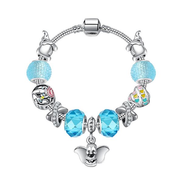 2020 new cute cartoon baby elephant bracelet blue bead alloy baby elephant bracelet, Black
2020 new cute cartoon baby elephant bracelet blue bead alloy baby elephant bracelet, Black