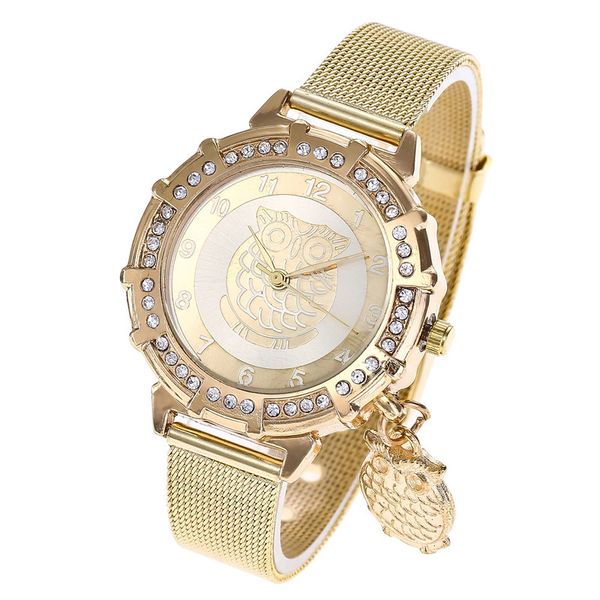 2020 time-limited new arrival for fashion ladies gold mesh belt watch big eagle pendant set auger alloy quartz female students, Slivery;brown
2020 time-limited new arrival for fashion ladies gold mesh belt watch big eagle pendant set auger alloy quartz female students, Slivery;brown