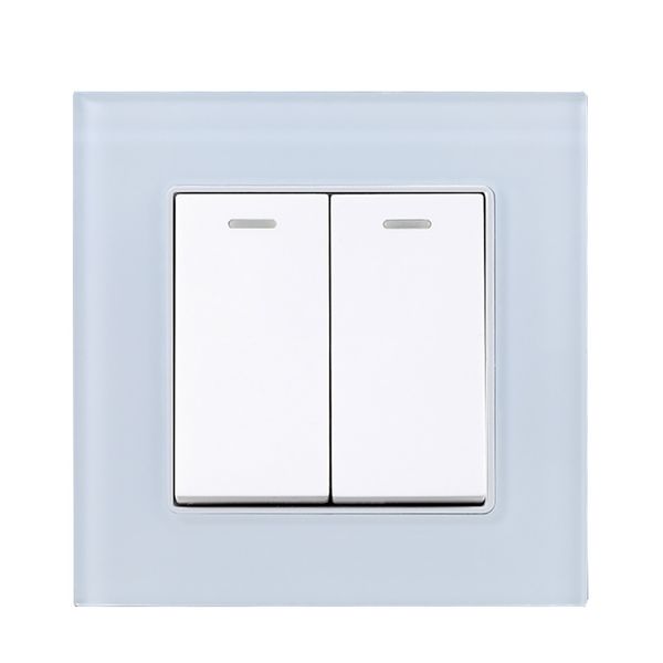 2 way свет прочный два gang mini home accessories стеклянная панель настенный выключатель
2 way свет прочный два gang mini home accessories стеклянная панель настенный выключатель