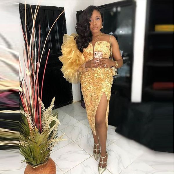 black girls african prom dresses one shoulder ruffles full sleeves leg split mermaid evening dress robe de soiree aso ebi gowns
black girls african prom dresses one shoulder ruffles full sleeves leg split mermaid evening dress robe de soiree aso ebi gowns