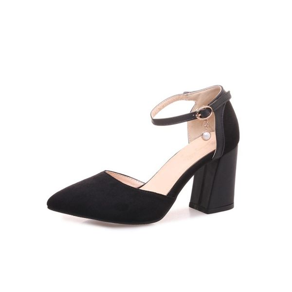 comely2020 decent hollow women summer thick shoes heeled sandals fashion girl squre heels ladies pointed toe pumps with ank, Black
comely2020 decent hollow women summer thick shoes heeled sandals fashion girl squre heels ladies pointed toe pumps with ank, Black