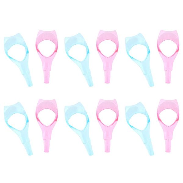 1 bag/12pcs plastic eyelash aids tools stereo three-in-one eyelash eye liner aids card eye makeup tools (6pcs each for p