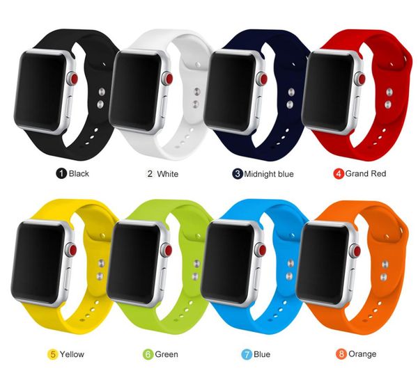 silicone band for apple watch 38mm 42mm sport bracelet rubber watch strap for iwatch 5 4 44mm 40mm for apple watch 3 2 1
silicone band for apple watch 38mm 42mm sport bracelet rubber watch strap for iwatch 5 4 44mm 40mm for apple watch 3 2 1