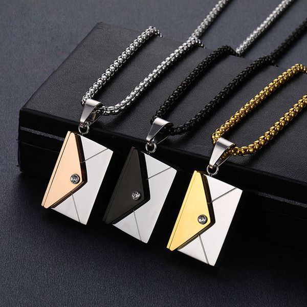 anztilam new fashion necklace openable envelope pendants long chain women men gift jewelry gifts for love, Silver
anztilam new fashion necklace openable envelope pendants long chain women men gift jewelry gifts for love, Silver