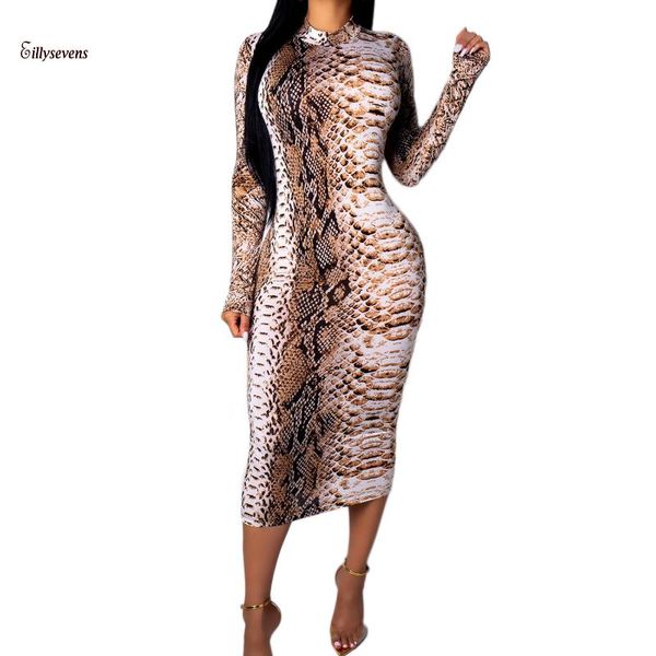 women long dresses long sleeves serpentine printing zipper tight party dress autumn winter 2020 new arrival vestidos, Black;gray
women long dresses long sleeves serpentine printing zipper tight party dress autumn winter 2020 new arrival vestidos, Black;gray