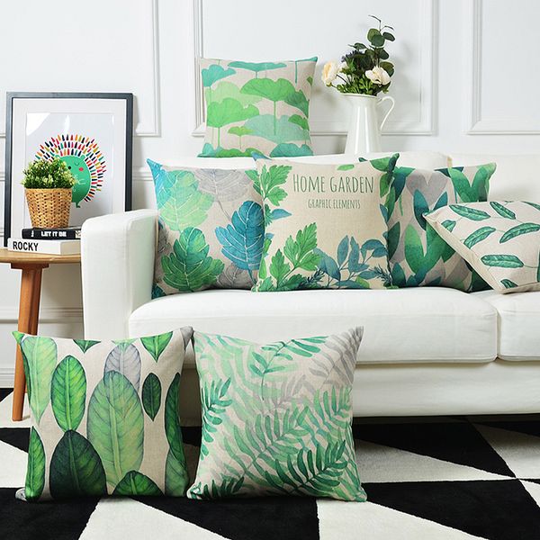 cushion/decorative pillow rural watercolor floral cover green leaves cushion home decorative linen case office sofa
cushion/decorative pillow rural watercolor floral cover green leaves cushion home decorative linen case office sofa