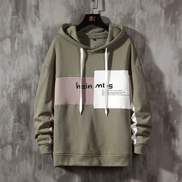 autumn spring patchwork black green hoodies men's sweatshirts hip hop punk streetwear casual pullover kg-113
autumn spring patchwork black green hoodies men's sweatshirts hip hop punk streetwear casual pullover kg-113