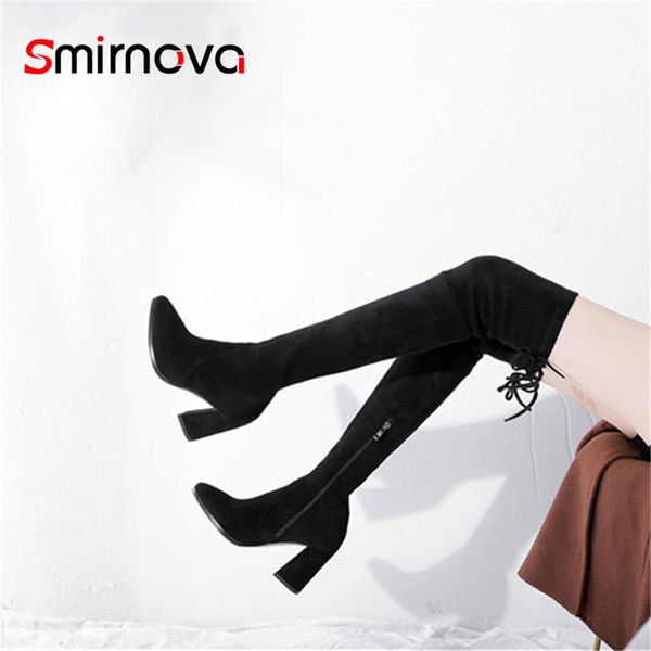 boots smirnova 2021 arrival hoof heels flock woman zipper thigh high ladies autumn winter over the knee, Black
boots smirnova 2021 arrival hoof heels flock woman zipper thigh high ladies autumn winter over the knee, Black