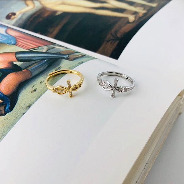 wtltc fine 925 sterling sliver zircon cross rings for women delicate 8 shaped stack rings dainty open finger jewelry gifts, Golden;silver
wtltc fine 925 sterling sliver zircon cross rings for women delicate 8 shaped stack rings dainty open finger jewelry gifts, Golden;silver