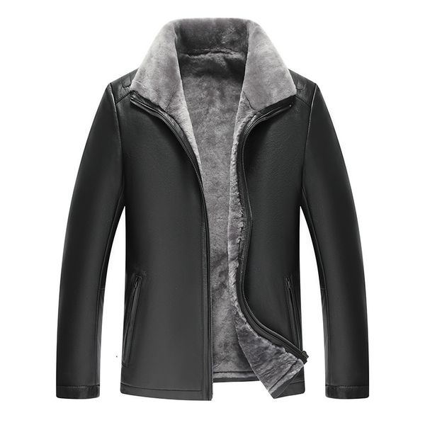 men's leather & faux winter genuine jacket men sheepskin short real fur coat wool shearling chaqueta cuero ed03f017m01kj1298, Black
men's leather & faux winter genuine jacket men sheepskin short real fur coat wool shearling chaqueta cuero ed03f017m01kj1298, Black