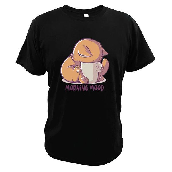 morning mood t-shirt caffeine cute cats animal coffee lovers eu size soft summer gift casual clothing
morning mood t-shirt caffeine cute cats animal coffee lovers eu size soft summer gift casual clothing