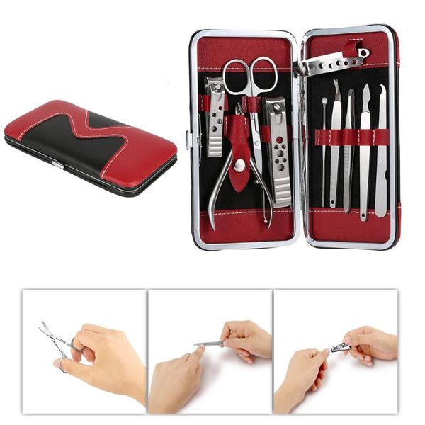 10pcs pedicure manicure set nail clippers cleaner cuticle grooming kit mini finger nail cutter clipper file scissor tweezers
10pcs pedicure manicure set nail clippers cleaner cuticle grooming kit mini finger nail cutter clipper file scissor tweezers