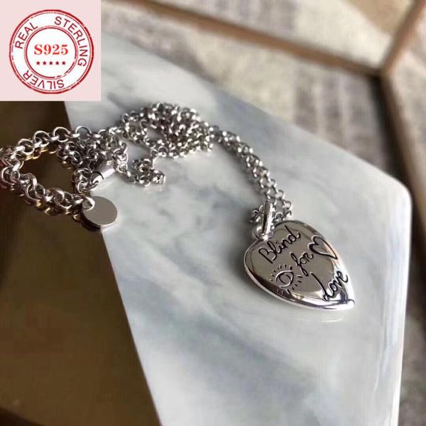tif 100% 925 sterling silver love and fear heart necklace, glamour original jewelry for girlfriend holiday gift
tif 100% 925 sterling silver love and fear heart necklace, glamour original jewelry for girlfriend holiday gift
