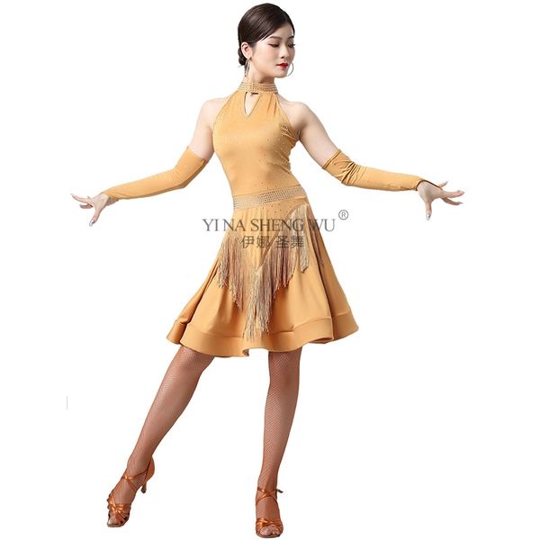 stage wear latin dance performance tassel dress off-shoulder style professional competition training female sexy, Black;red
stage wear latin dance performance tassel dress off-shoulder style professional competition training female sexy, Black;red