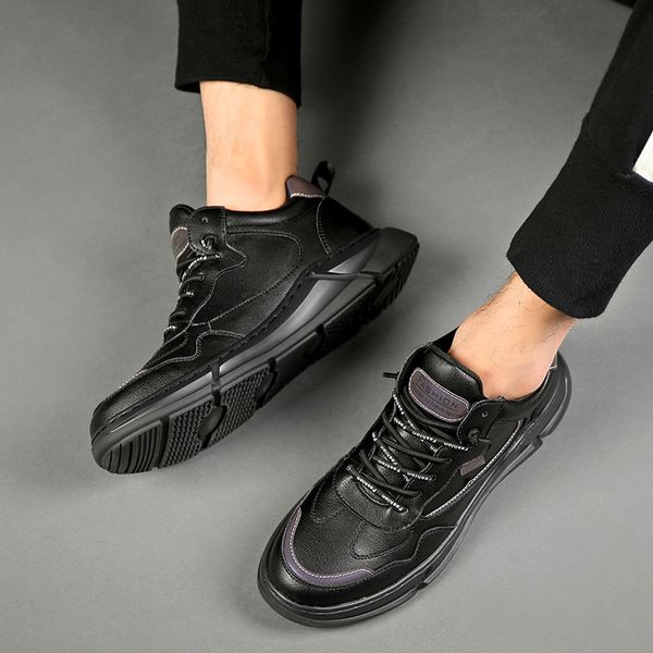 2020 new summer fashion wild breathable lace-up shoes rubber bottom outdoor casual sports shoes men's casual, Black 
2020 new summer fashion wild breathable lace-up shoes rubber bottom outdoor casual sports shoes men's casual, Black