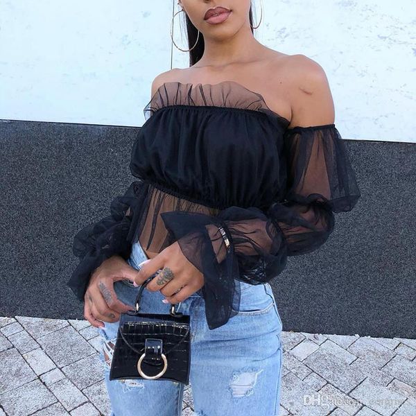 tops casual щитовые топ женская одежда женская дизайнерская рассечение шеи слэш neck top sexy выдалбливают sheer crop, White
tops casual щитовые топ женская одежда женская дизайнерская рассечение шеи слэш neck top sexy выдалбливают sheer crop, White