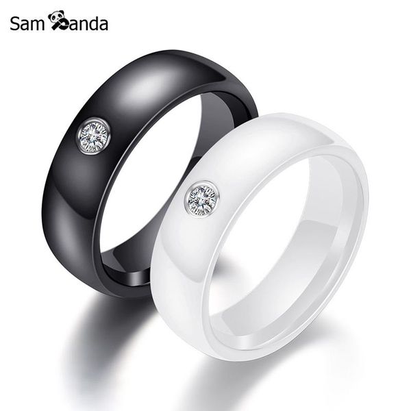 cluster rings wedding fashion 2021 for women accessories engagement ceramic crystal black ring men band gift luxury jewelry, Golden;silver
cluster rings wedding fashion 2021 for women accessories engagement ceramic crystal black ring men band gift luxury jewelry, Golden;silver