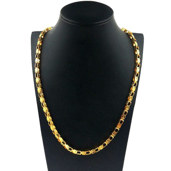 men necklaces stainless steel chaingold 2020 novel wild fashion trend chain does fade ornament statement punkchoker chain, Silver
men necklaces stainless steel chaingold 2020 novel wild fashion trend chain does fade ornament statement punkchoker chain, Silver