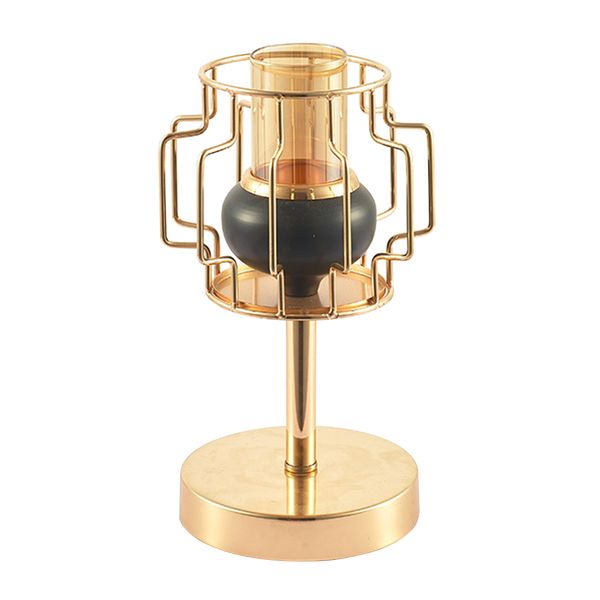 ornaments electroplated craft candle holder retro style rustproof gift iron art