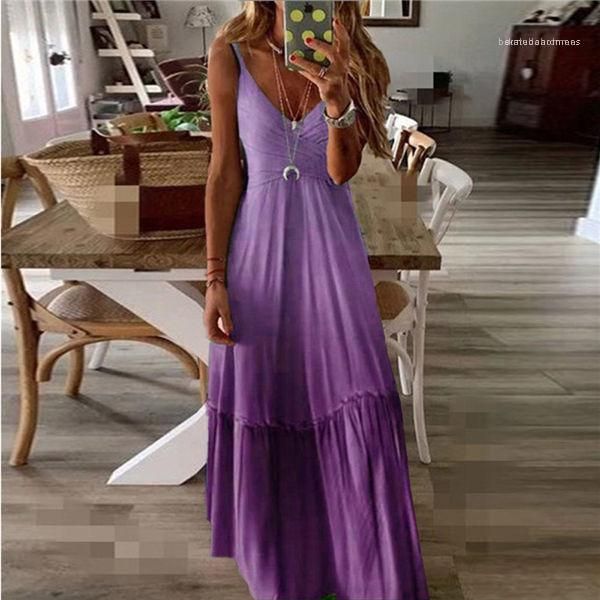 womens dress loose fit v neck gradient color strapped dress 2020 spring summer new style europe and america, Black;gray
womens dress loose fit v neck gradient color strapped dress 2020 spring summer new style europe and america, Black;gray