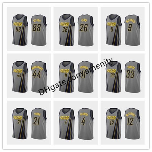 men pacers indiana 4 oladipo 33 turner 11 sabonis 9 mcconnell gray basketball jerseys victor myles t.j. domantas city jersey, Black
men pacers indiana 4 oladipo 33 turner 11 sabonis 9 mcconnell gray basketball jerseys victor myles t.j. domantas city jersey, Black