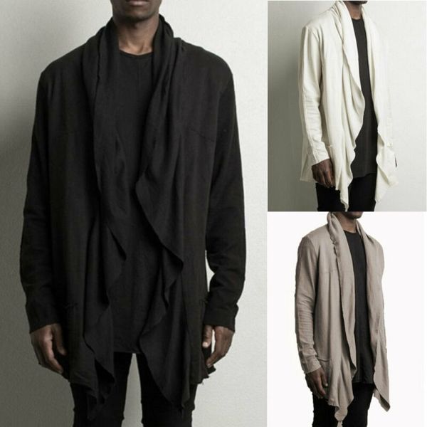 autumn casual open stitch black khaki draped long trench men male solid pocket detail loose asymmetrical hem coats drop shipping, Tan;black
autumn casual open stitch black khaki draped long trench men male solid pocket detail loose asymmetrical hem coats drop shipping, Tan;black