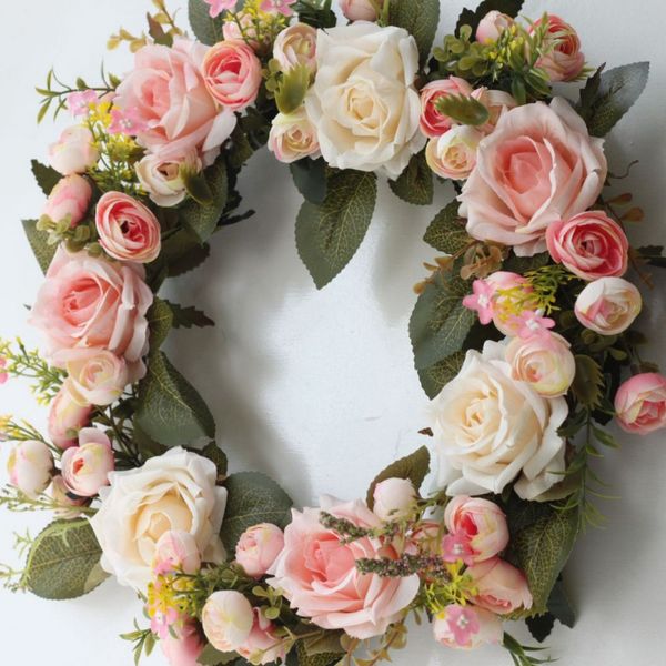 christmas flower wreath advent fake floral rattan garland with green leaves for front door
christmas flower wreath advent fake floral rattan garland with green leaves for front door