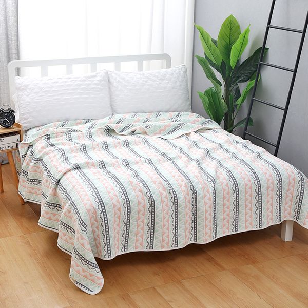 six layer gauze super soft geometry bedspread pure cotton bedding home summer / kids bed towel blanket cozy cover blankets
six layer gauze super soft geometry bedspread pure cotton bedding home summer / kids bed towel blanket cozy cover blankets
