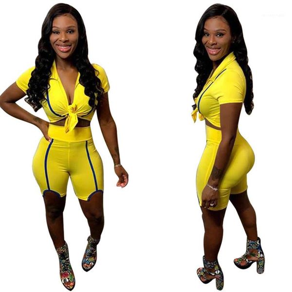 knee length pants woman 2pcs sets clothing women striped panelled tracksuits casual short sleeve crop top, Gray
knee length pants woman 2pcs sets clothing women striped panelled tracksuits casual short sleeve crop top, Gray