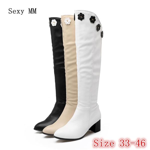 spring autumn women over the knee boots square high heel woman thigh high boots plus size 33 - 40 41 42 43 44 45 46, Black
spring autumn women over the knee boots square high heel woman thigh high boots plus size 33 - 40 41 42 43 44 45 46, Black