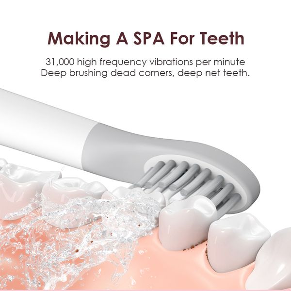 

SOOCAS SO WHITE EX3 Teeth Whiteing Sonic Electric Toothbrush Ultrasonic Automatic Tooth Brush Rechargeable Waterproof Electric Toothbrush