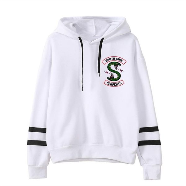 26 kind riverdale south side serpents hoodie sweatshirts southside funny snake print women men hooded pullover tracksuit female, Black
26 kind riverdale south side serpents hoodie sweatshirts southside funny snake print women men hooded pullover tracksuit female, Black