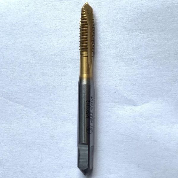 right hand apex tap m6*1.0 cobalt alloy titanium coated spiral pointed tap flute ,use for stainless steel very high quality
right hand apex tap m6*1.0 cobalt alloy titanium coated spiral pointed tap flute ,use for stainless steel very high quality