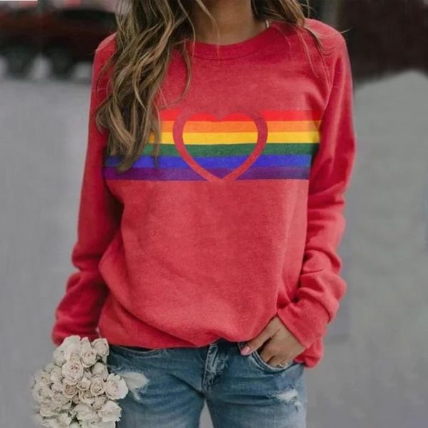 women pullover hoodies fashion heart rainbow print hoodies women casual long sleeve pullover sweatshirt loose oversized, Black;blue
women pullover hoodies fashion heart rainbow print hoodies women casual long sleeve pullover sweatshirt loose oversized, Black;blue