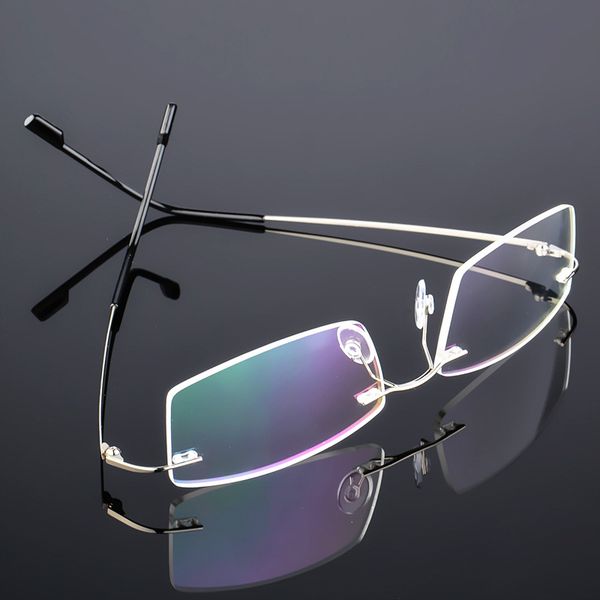 flexible rimless square glasses ultralight men eyewear optical spectacles clear lens foldable multicolor eyeglasses, Black
flexible rimless square glasses ultralight men eyewear optical spectacles clear lens foldable multicolor eyeglasses, Black