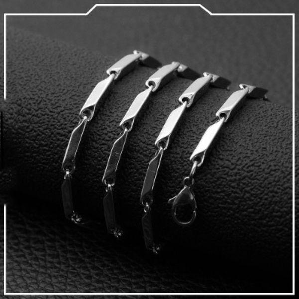 2020 men's new popular fashion simple style titanium steel necklace melon seed chain stainless steel necklace men and women fashion nec, Silver
2020 men's new popular fashion simple style titanium steel necklace melon seed chain stainless steel necklace men and women fashion nec, Silver