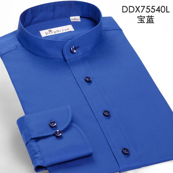 deepocean stand-up collar men's business korean slim cotton youth men's shirt non-iron chinese style, White;black
deepocean stand-up collar men's business korean slim cotton youth men's shirt non-iron chinese style, White;black