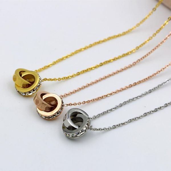 2018 love dual circle pendant rose gold silver color necklace for women vintage collar costume jewelry
2018 love dual circle pendant rose gold silver color necklace for women vintage collar costume jewelry