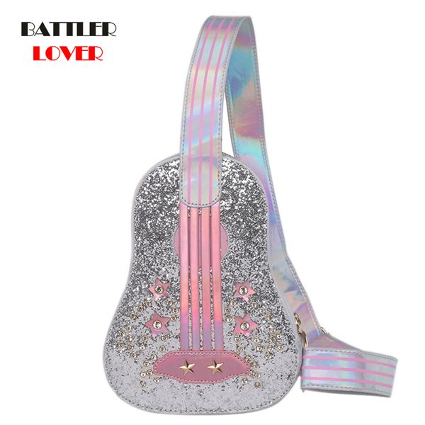 cross body trendy guitar shape pink silver laser diamond handbag young girl's shoulder pouch women casual crossbody chest bag totes fla
cross body trendy guitar shape pink silver laser diamond handbag young girl's shoulder pouch women casual crossbody chest bag totes fla