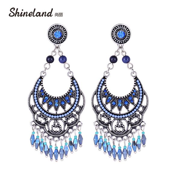 dangle & chandelier shineland bohemian trendy/bijoux beads earring carved tassel fashion ethnic long drop earrings for women, Silver
dangle & chandelier shineland bohemian trendy/bijoux beads earring carved tassel fashion ethnic long drop earrings for women, Silver