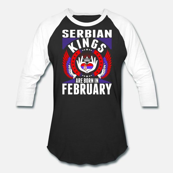 serbian kings are born in february t shirt men customize short sleeve euro size s-3xl formal loose fashion summer style slim shirt
serbian kings are born in february t shirt men customize short sleeve euro size s-3xl formal loose fashion summer style slim shirt