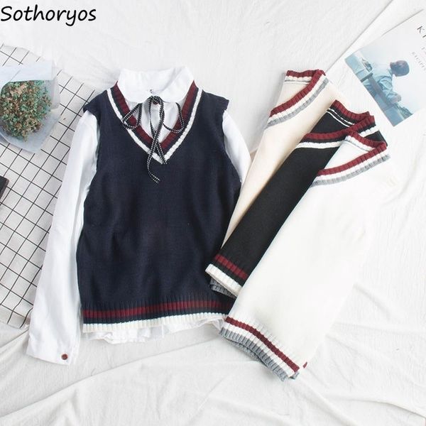 sweater vest women autumn new korean v-neck striped preppy-style sleeveless chic sweet students all-match loose leisure trendy, Black;white
sweater vest women autumn new korean v-neck striped preppy-style sleeveless chic sweet students all-match loose leisure trendy, Black;white