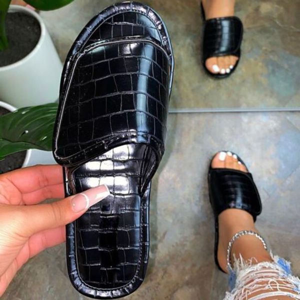 home all-match spring/summer new 2020 women leather crocodile pattern flat non-slip slippers outdoor leisure beach sandals, Black
home all-match spring/summer new 2020 women leather crocodile pattern flat non-slip slippers outdoor leisure beach sandals, Black