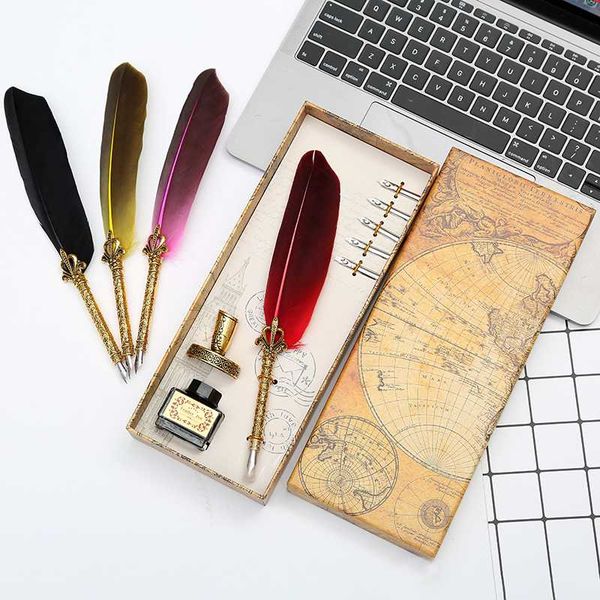 fountain pens and unique natural feather dipped pen set writing ink luxury gift box can be customized logo christmas gifts
fountain pens and unique natural feather dipped pen set writing ink luxury gift box can be customized logo christmas gifts