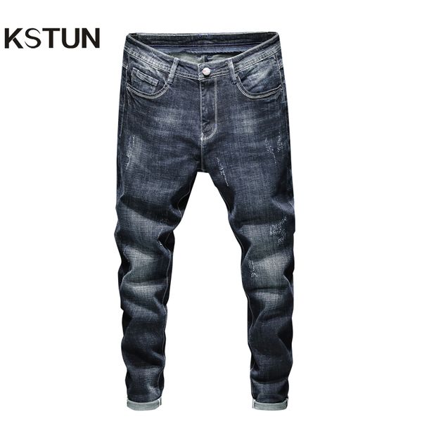 men's jeans kstun men dark blue slim fit elastic autumn and winter casual pants denim male trousers jean homme
men's jeans kstun men dark blue slim fit elastic autumn and winter casual pants denim male trousers jean homme